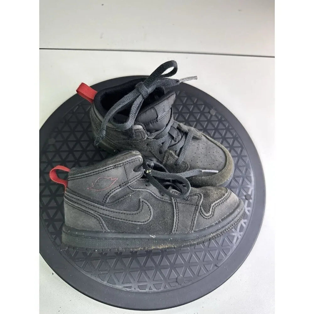 Nike Air Jordan 1 Mid SE Craft TD Smoke Grey Shoes FQ7756 001 Toddler Size 10C